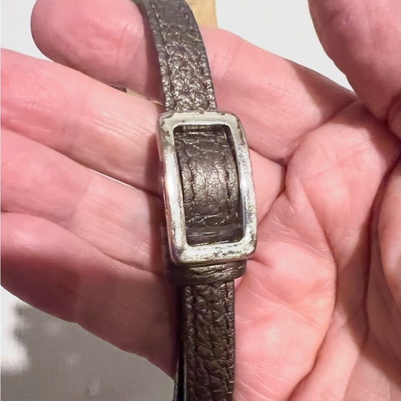 BRIGHTON Crossbody Wallet Shimmering Bronze-Purple Whip Stitch No Call Outs - Picture 5 of 16